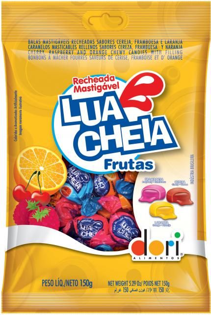 Bala Lua Cheia Frutas